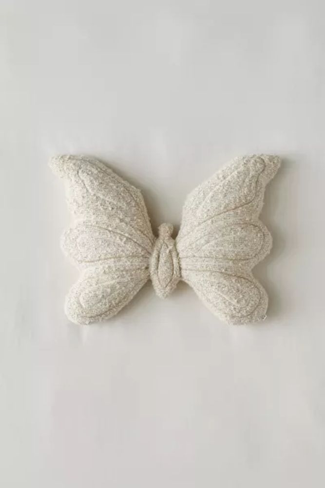 Boucle Butterfly Throw Pillow