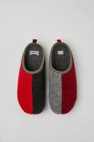 Camper Wabi Colorblock Recycled Rubber Sole Wool Slippers