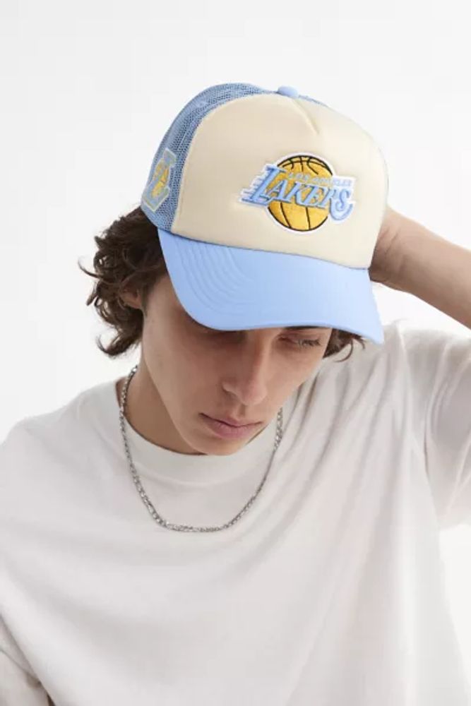 Urban Outfitters Mitchell & Ness Los Angeles Lakers Trucker Hat