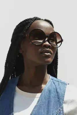 Dhalia Oversized Round Sunglasses