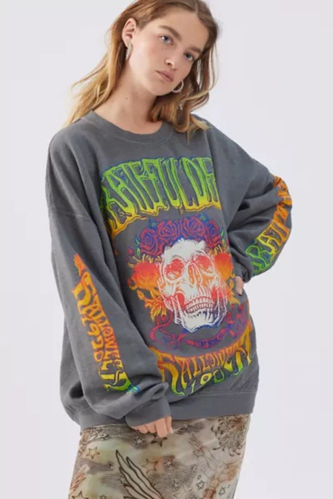Urban Outfitters Grateful Dead Skull Crew Neck Sweatshirt | The Summit