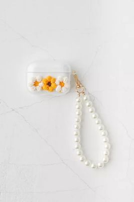 UO Floral & Pearl AirPods Case With Strap
