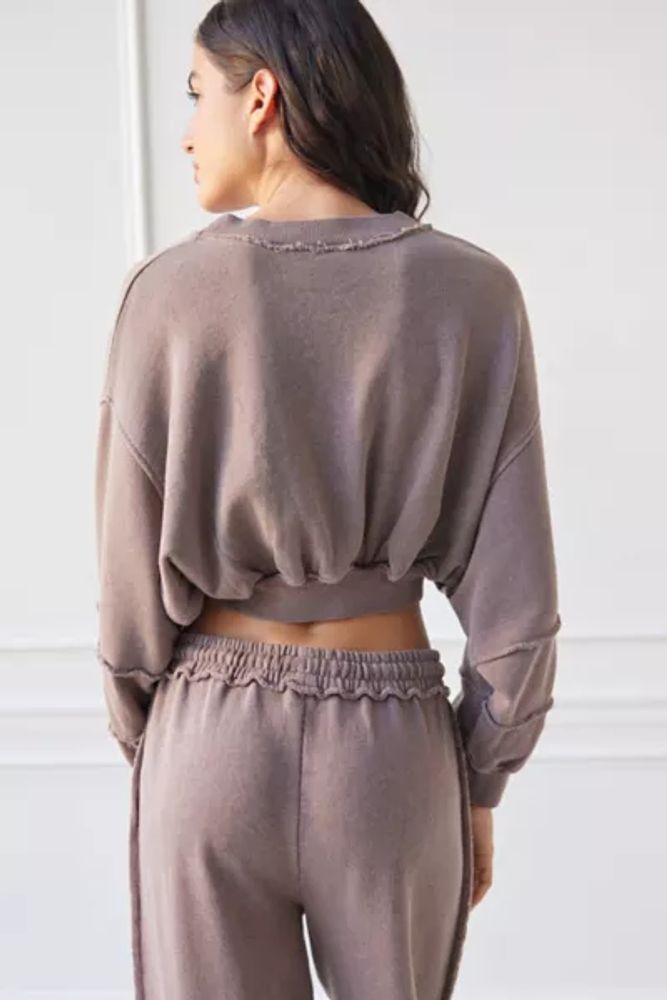 Out From Under Rae Cropped Pullover Sweatshirt