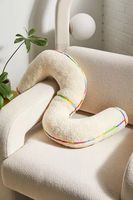 Squiggle Sherpa Throw Pillow