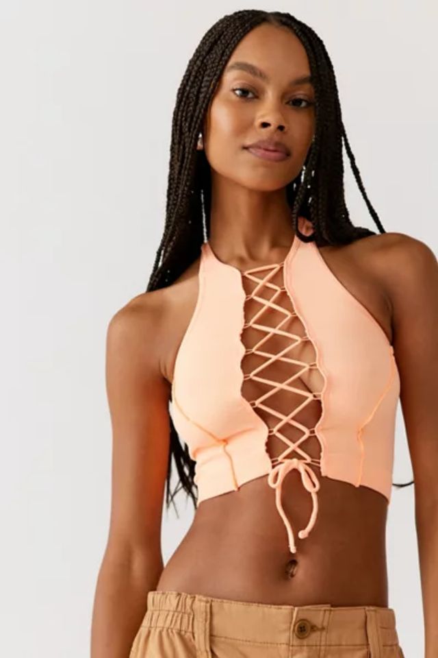 Urban Outfitters, Intimates & Sleepwear, Urban Outfitters Ofu Undone Lace  Halter Bra Nwt