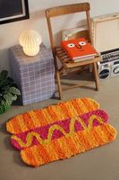 Shaped Hot Dog Rug