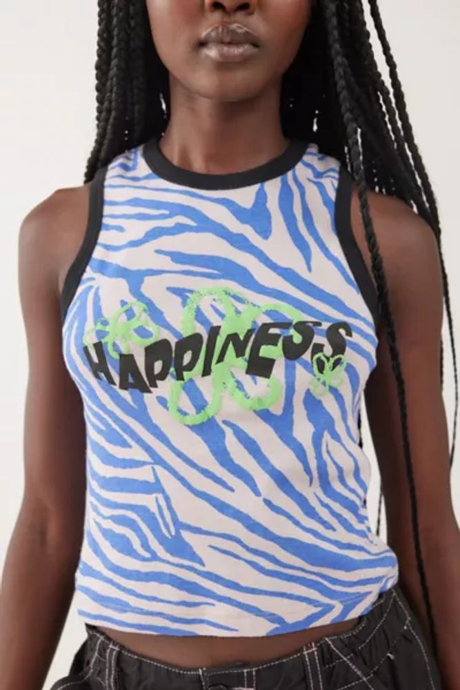 Happiness Puff Paint Tank Top