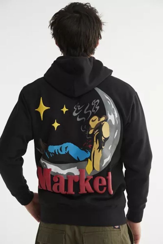 Market UO Exclusive Man On The Moon Hoodie Sweatshirt