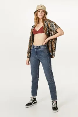 BDG Mom Dark Vintage Wash Recycled Cotton Jean