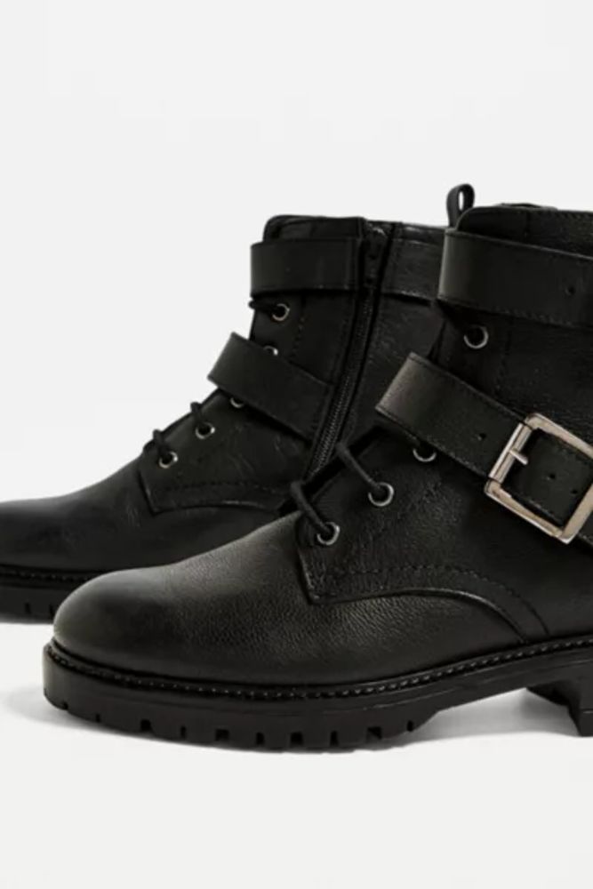 UO Buckle Lace-Up Boot