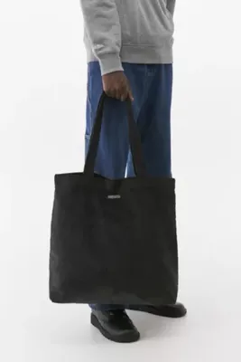 UO Gunmetal Corduroy Tote Bag