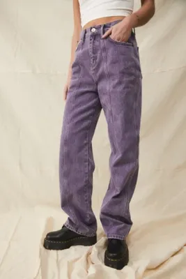 BDG Washed Purple Kaye Straight Leg Jean
