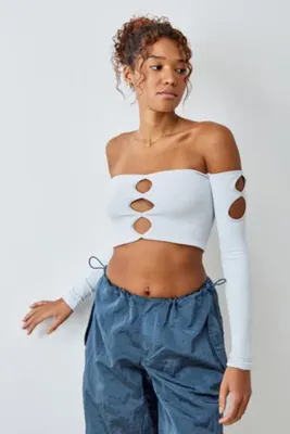 Out From Under Cut-Out Bandeau Crop Top