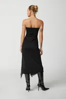 UO Samara Mesh Strapless Midi Dress