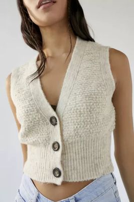 UO Paige Textured Sweater Vest