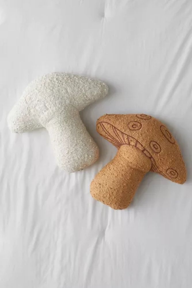 Boucle Mushroom Throw Pillow