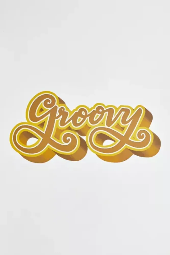 Groovy Retro Peel And Stick XL Giant Wall Decals