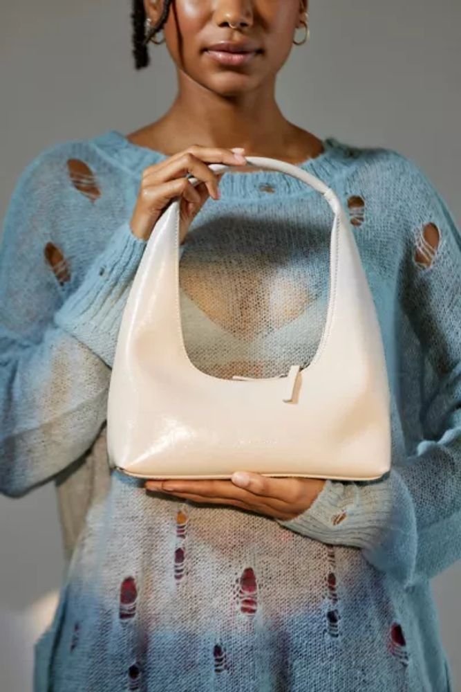 Marge Sherwood Womens Creambeige Crinkle Piping Logo-embossed Leather  Shoulder Bag | ModeSens