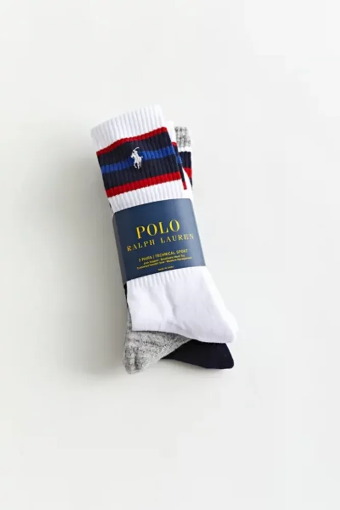 Urban Outfitters Polo Ralph Lauren Americana Crew Sock 3-Pack | The Summit