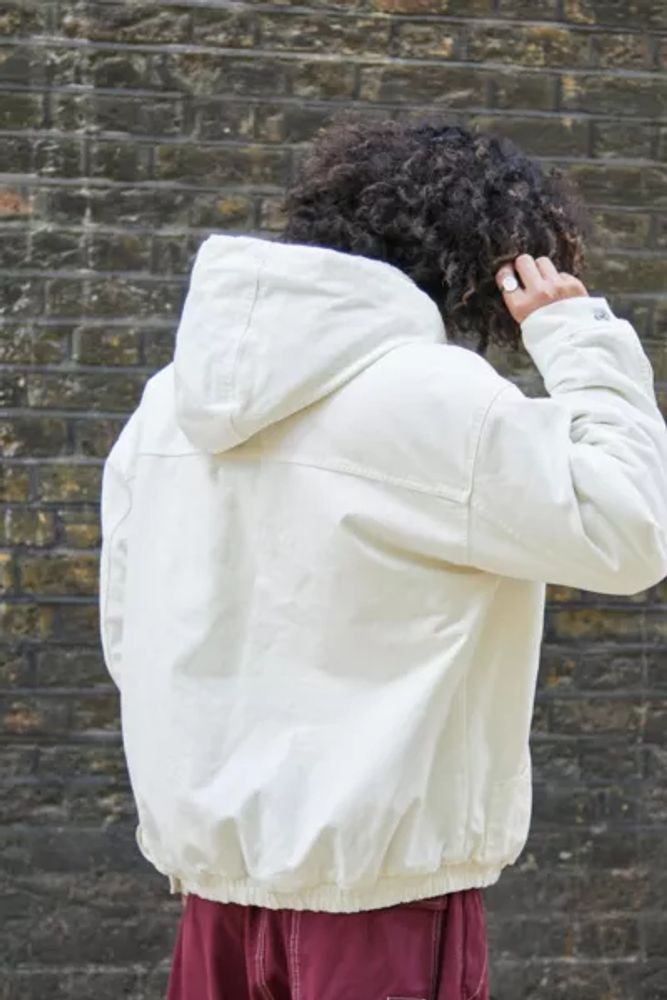 BDG Off-White Skate Hooded Jacket