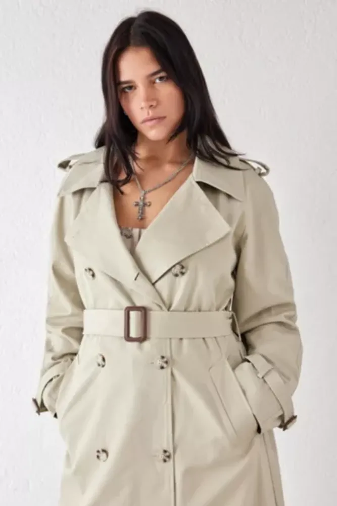 Light Before Dark Double Breasted Trench Coat