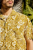 Tethera Yellow Batik Short Sleeve Shirt