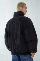 BDG Black Corduroy Puffer Jacket