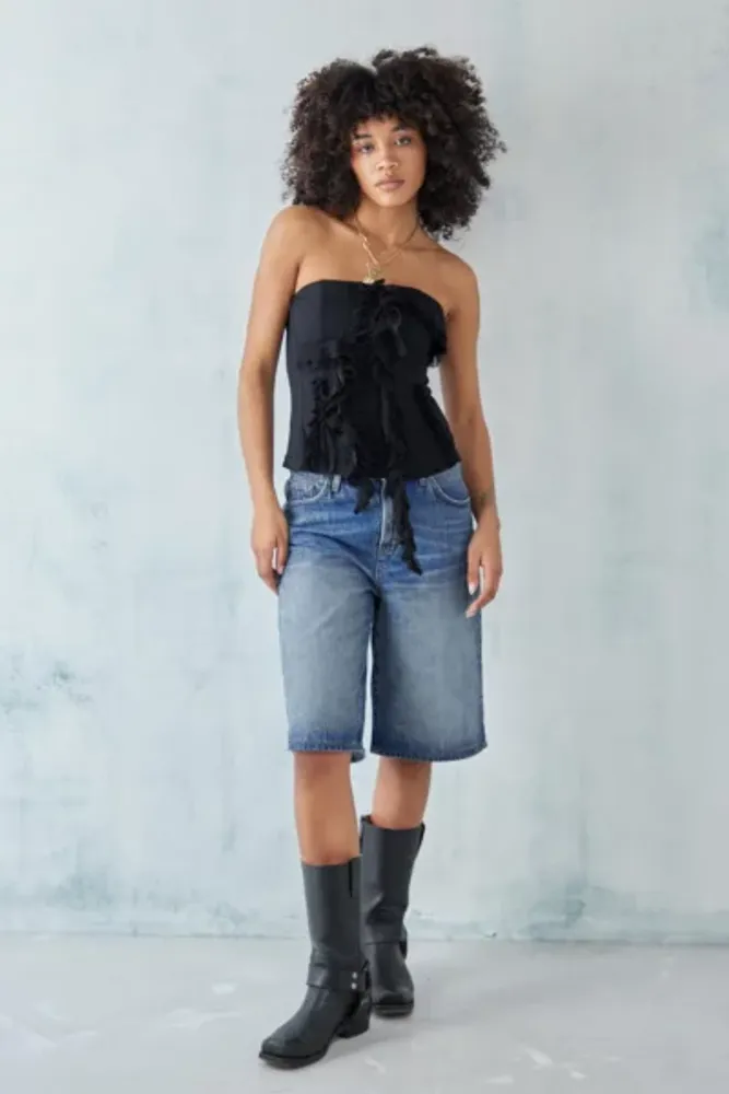 Urban Outfitters Light Before Dark Titania Ruffle Corset