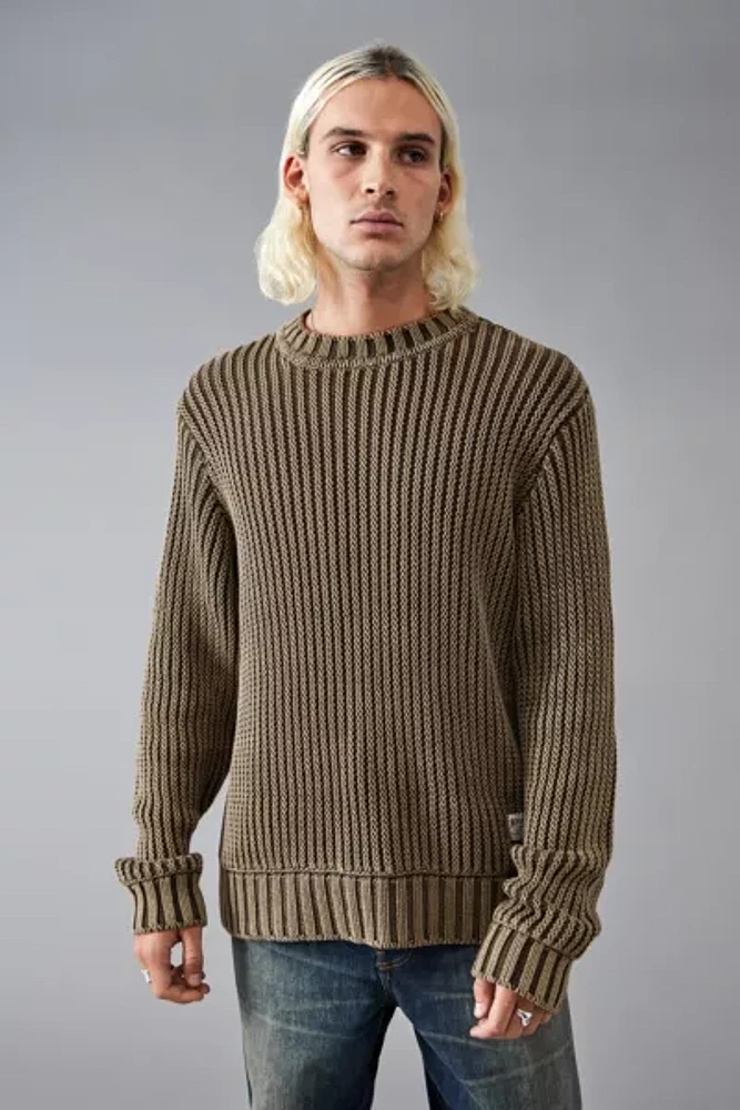 BDG Acid Brown Heavy Ribbed Knit Sweater