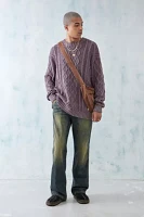 BDG Acid Wash Cable Knit Sweater