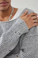 BDG Grey Laddered Sweater