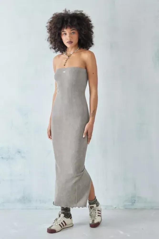 BDG Acid Washed Bandeau Midi Dress