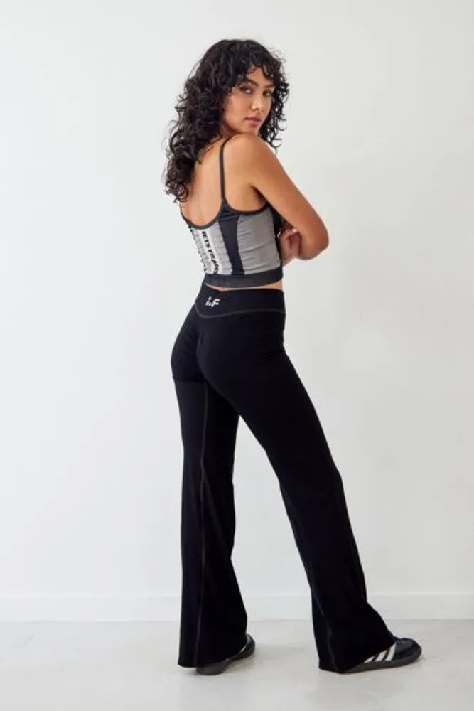 Urban Outfitters Iets frans SPORT Black Seamless Ruched Flare