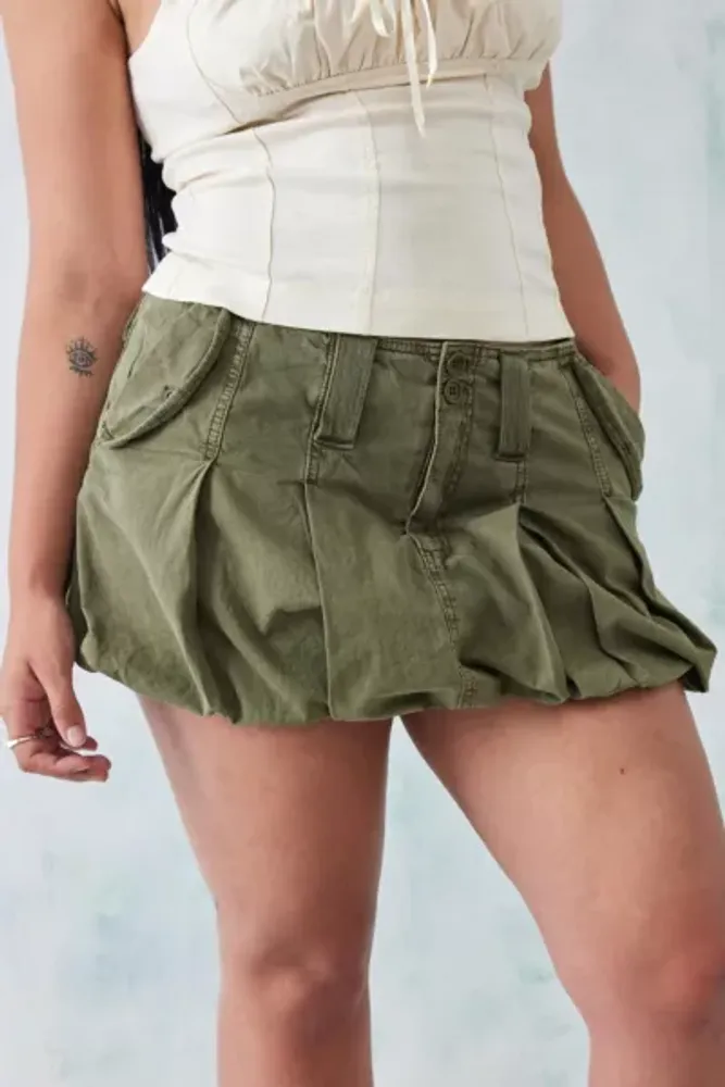 BDG Uma Bubble Hem Mini Skirt