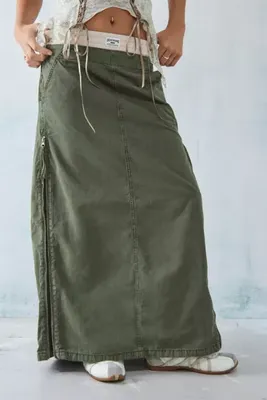BDG Zip-Up Maxi Skirt