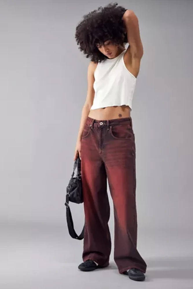 BDG Burgundy Tinted Jaya Baggy Jean