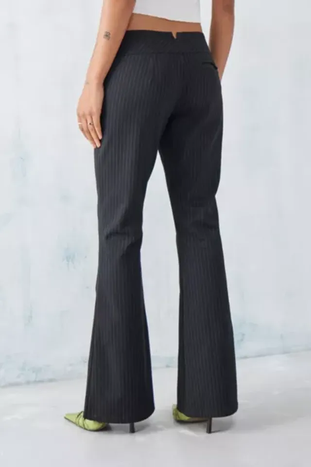 Urban Outfitters UO Winnie Pinstripe Flare Trouser Pant