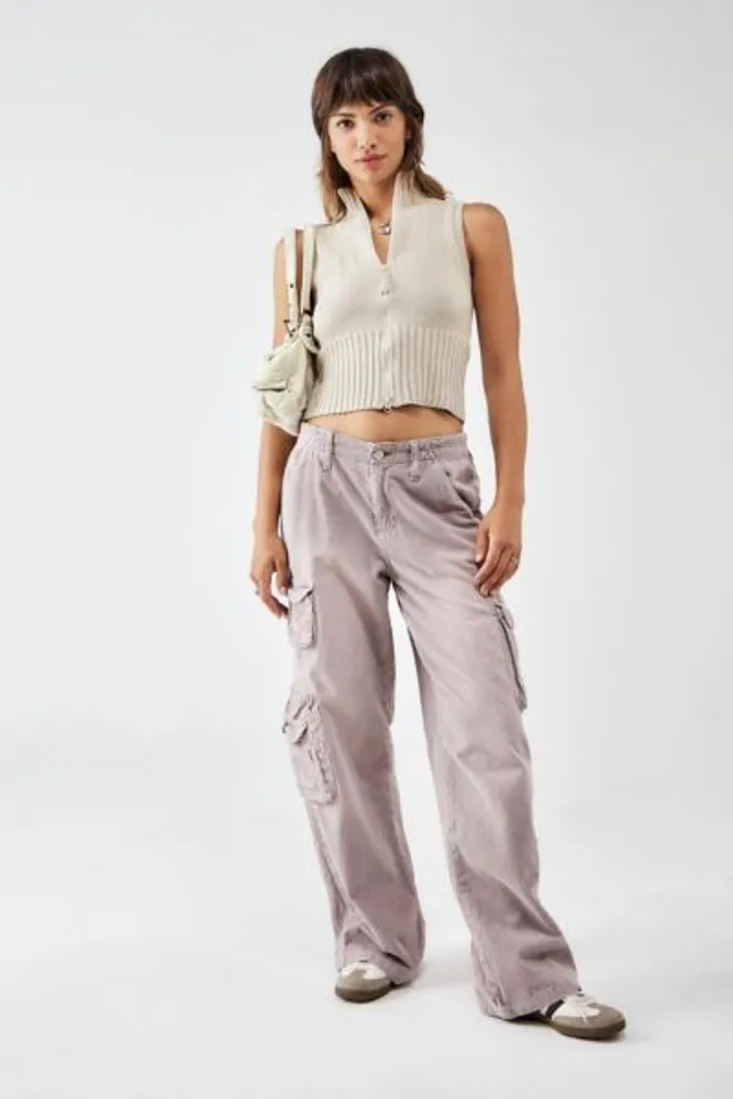 Urban Outfitters BDG Y2K Cyber Corduroy Low Rise Cargo Pant