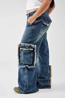 BDG Low Rise Frayed Cargo Jean