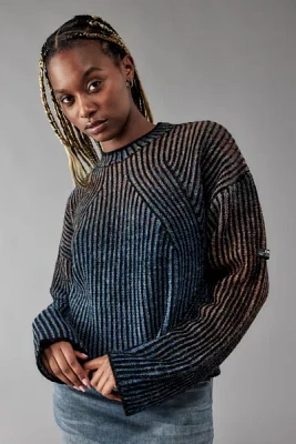 BDG Plated Knit Tonal Sweater