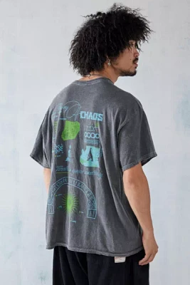 UO Overdyed Black Chaos Tee