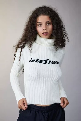 iets frans... Logo Roll Neck Sweater