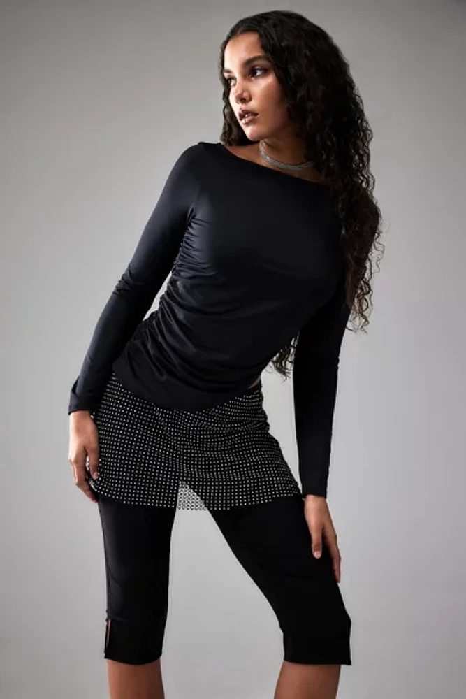 UO Chloe Long Sleeve Ruched Top