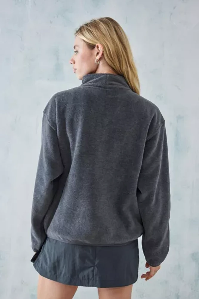 iets frans... Grey Quarter-Zip Fleece Sweatshirt