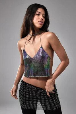 UO Gia Chainmail Halterneck Cami
