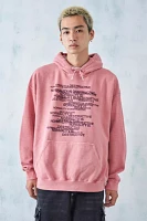 UO Washed Red Normality Is Disruptive Hoodie Sweatshirt
