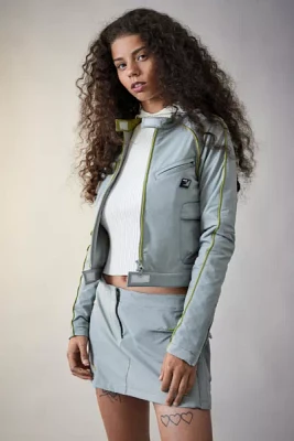 iets frans... Cropped Tech Jacket