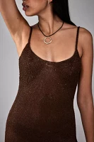 UO Alexa Sequin Knit 90s Mini Dress