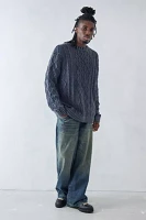 BDG Acid Wash Cable Knit Sweater