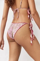 Out From Under Printed Corsage Frill Bikini Bottom